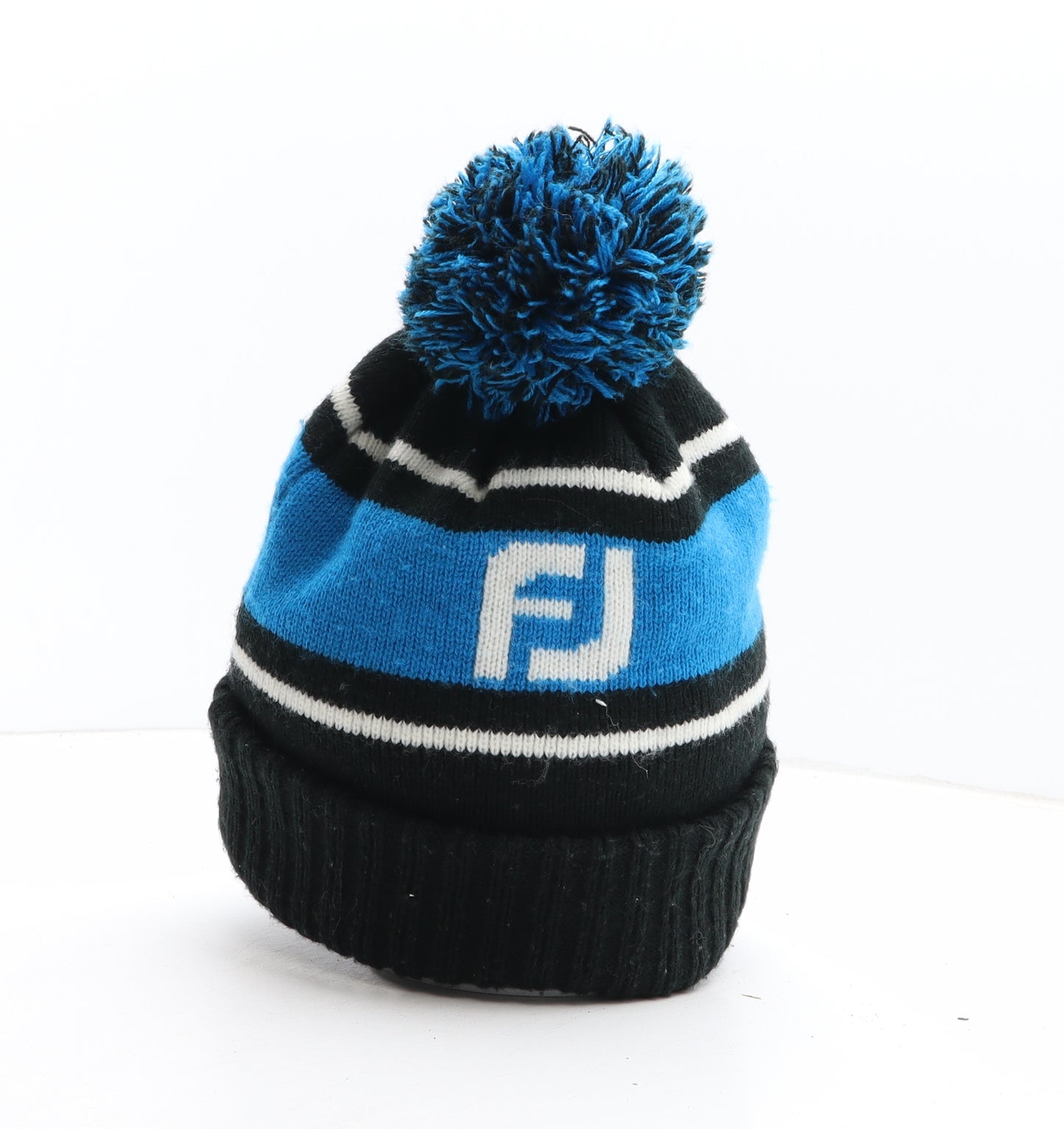 FootJoy Mens Blue Acrylic Winter Hat One Size