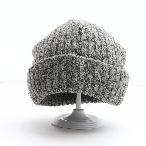 NEXT Boys Grey Acrylic Beanie One Size - UK Size 7-10 Years