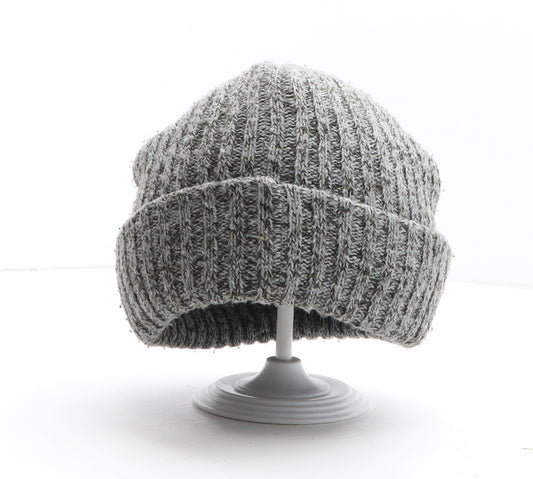 NEXT Boys Grey Acrylic Beanie One Size - UK Size 7-10 Years