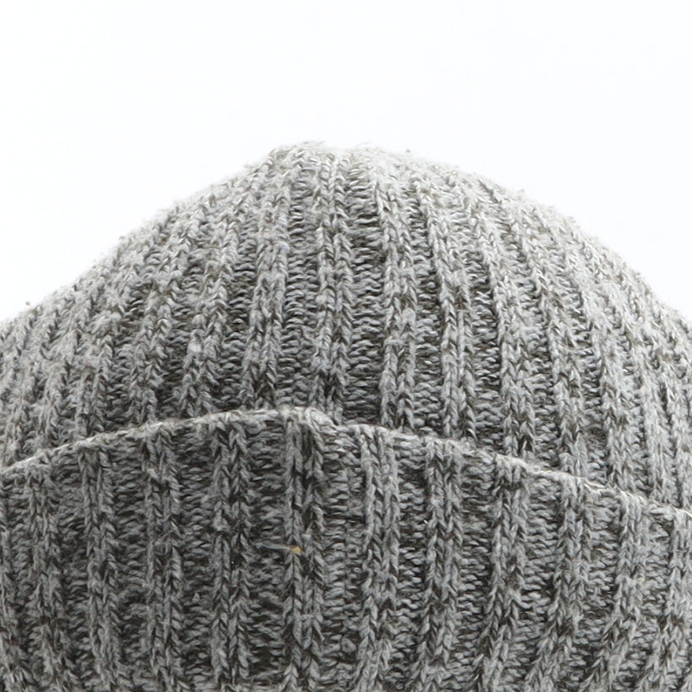 NEXT Boys Grey Acrylic Beanie One Size - UK Size 7-10 Years