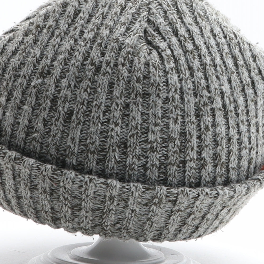 NEXT Boys Grey Acrylic Beanie One Size - UK Size 7-10 Years