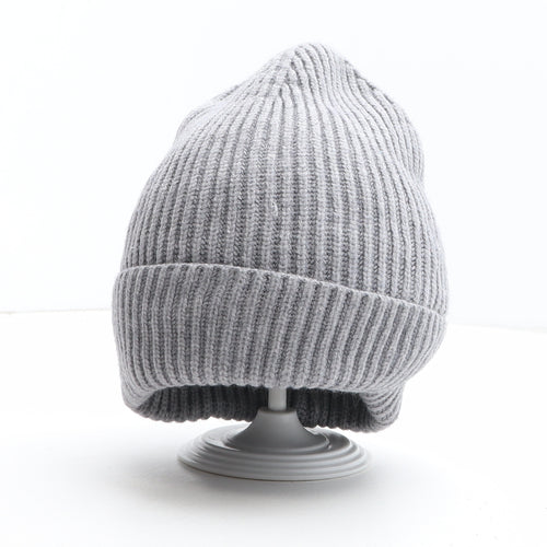 New Look Womens Grey Viscose Beanie One Size