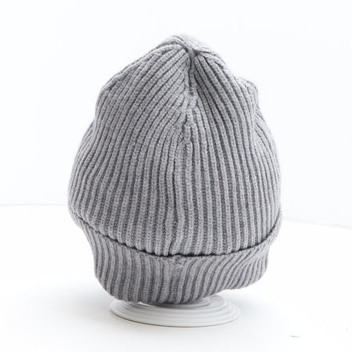 New Look Womens Grey Viscose Beanie One Size