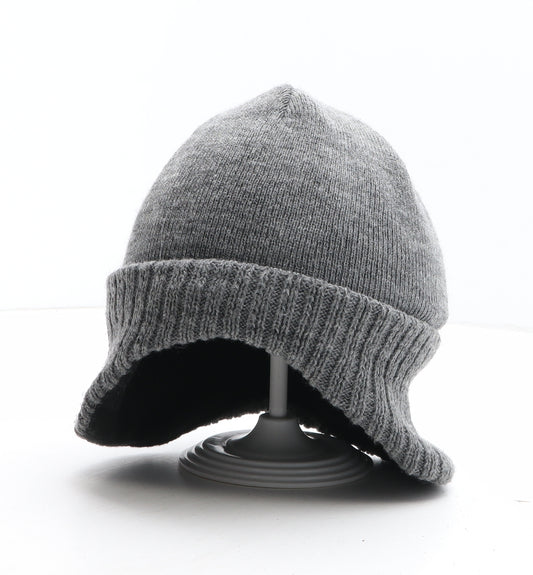 Crane Boys Grey Acrylic Beanie One Size