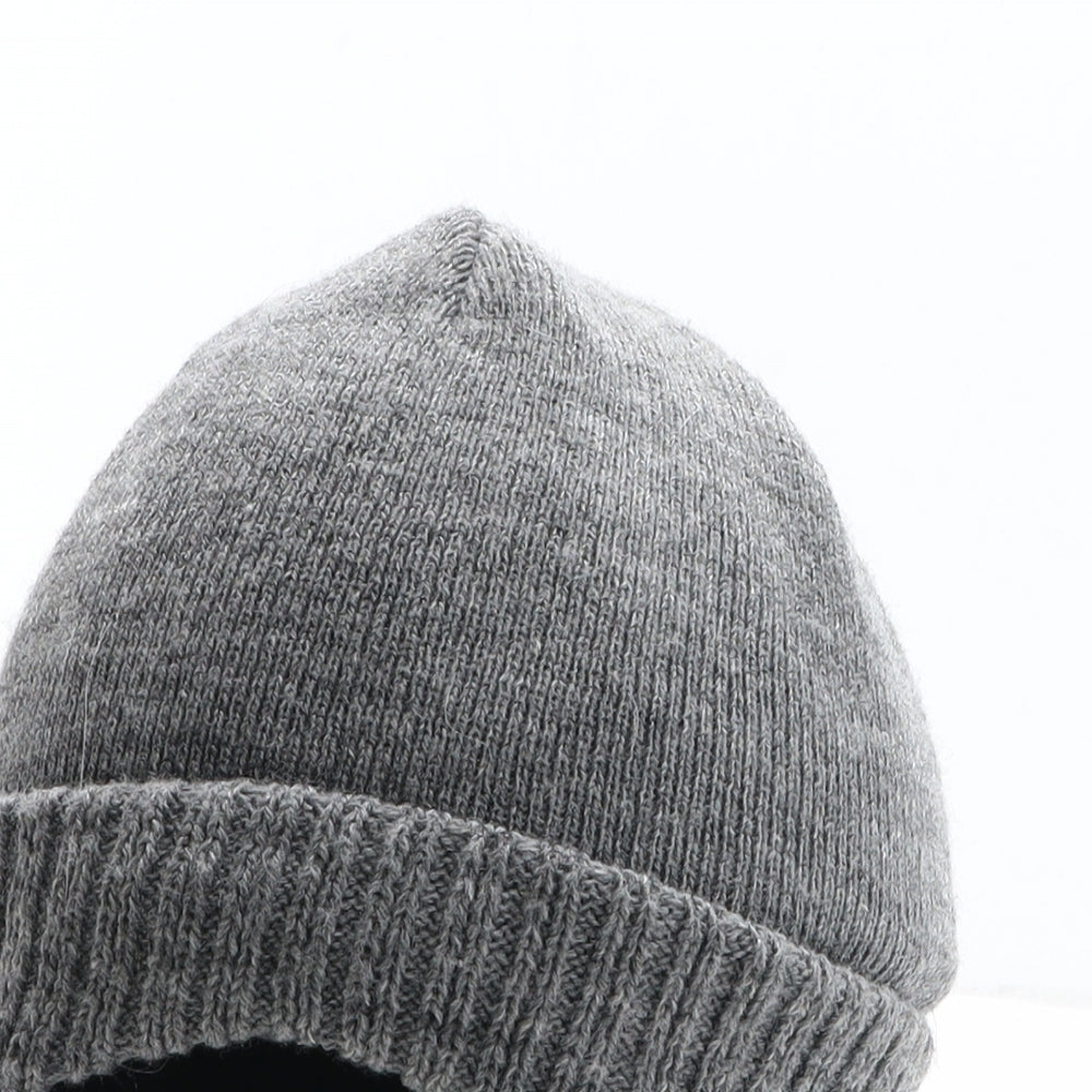 Crane Boys Grey Acrylic Beanie One Size