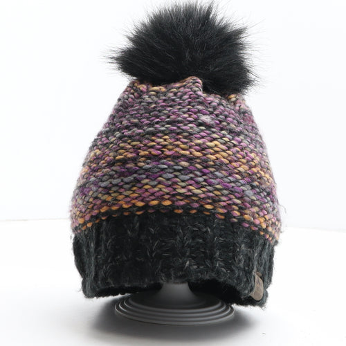 Crane Womens Multicoloured Acrylic Bobble Hat One Size