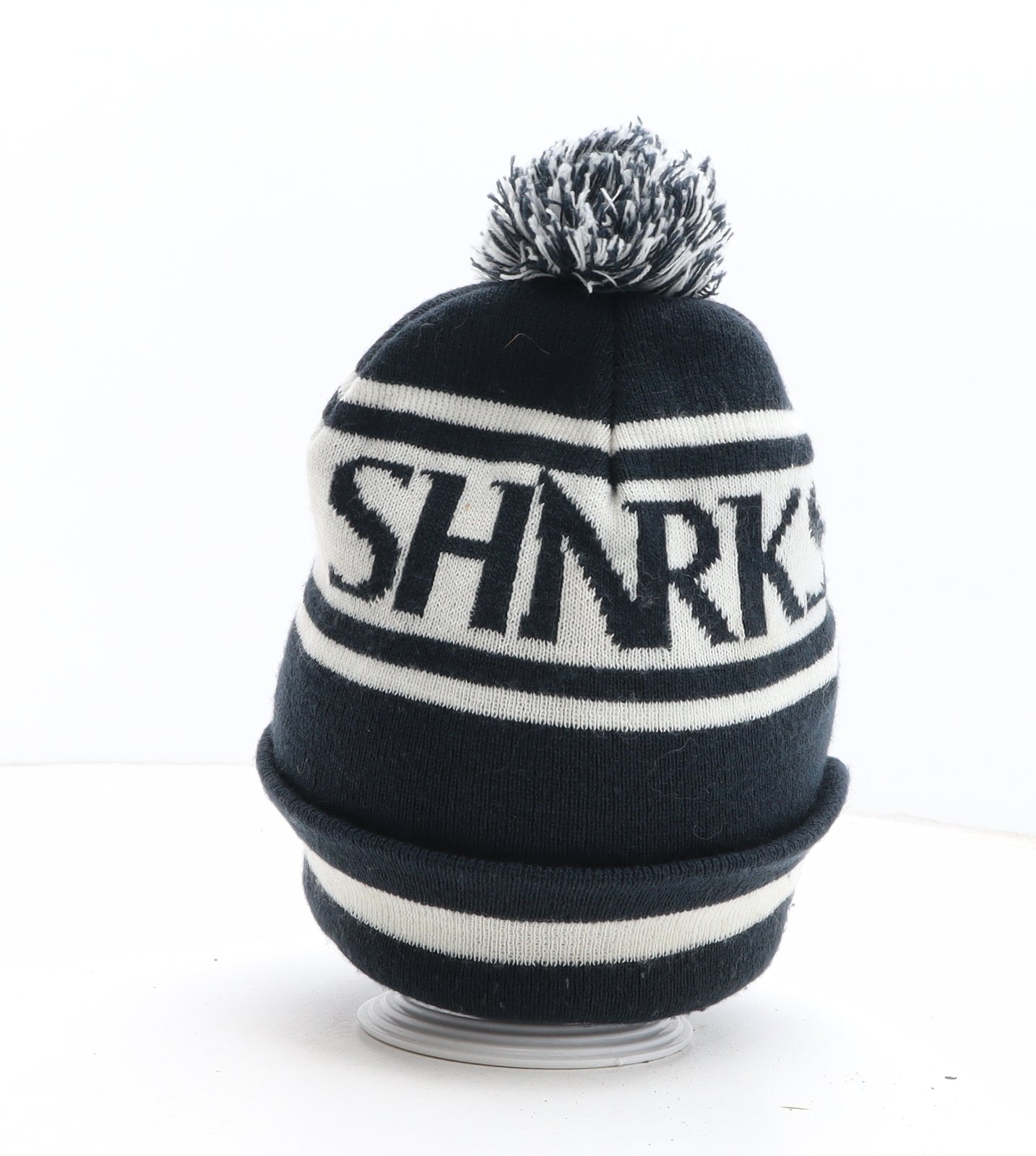 Sale Sharks Mens Blue Acrylic Winter Hat One Size