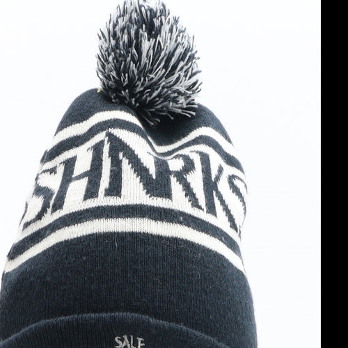Sale Sharks Mens Blue Acrylic Winter Hat One Size
