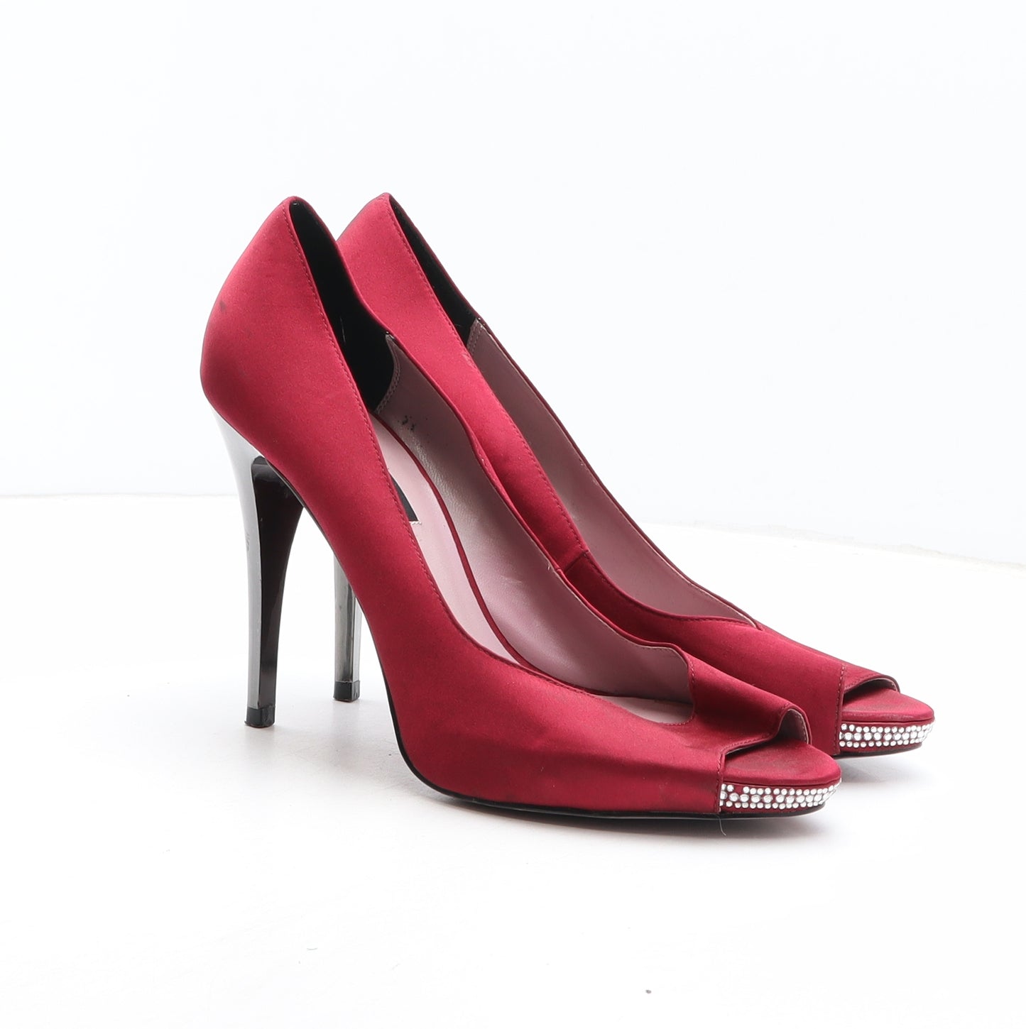 French Connection Womens Pink Synthetic Court Heel UK