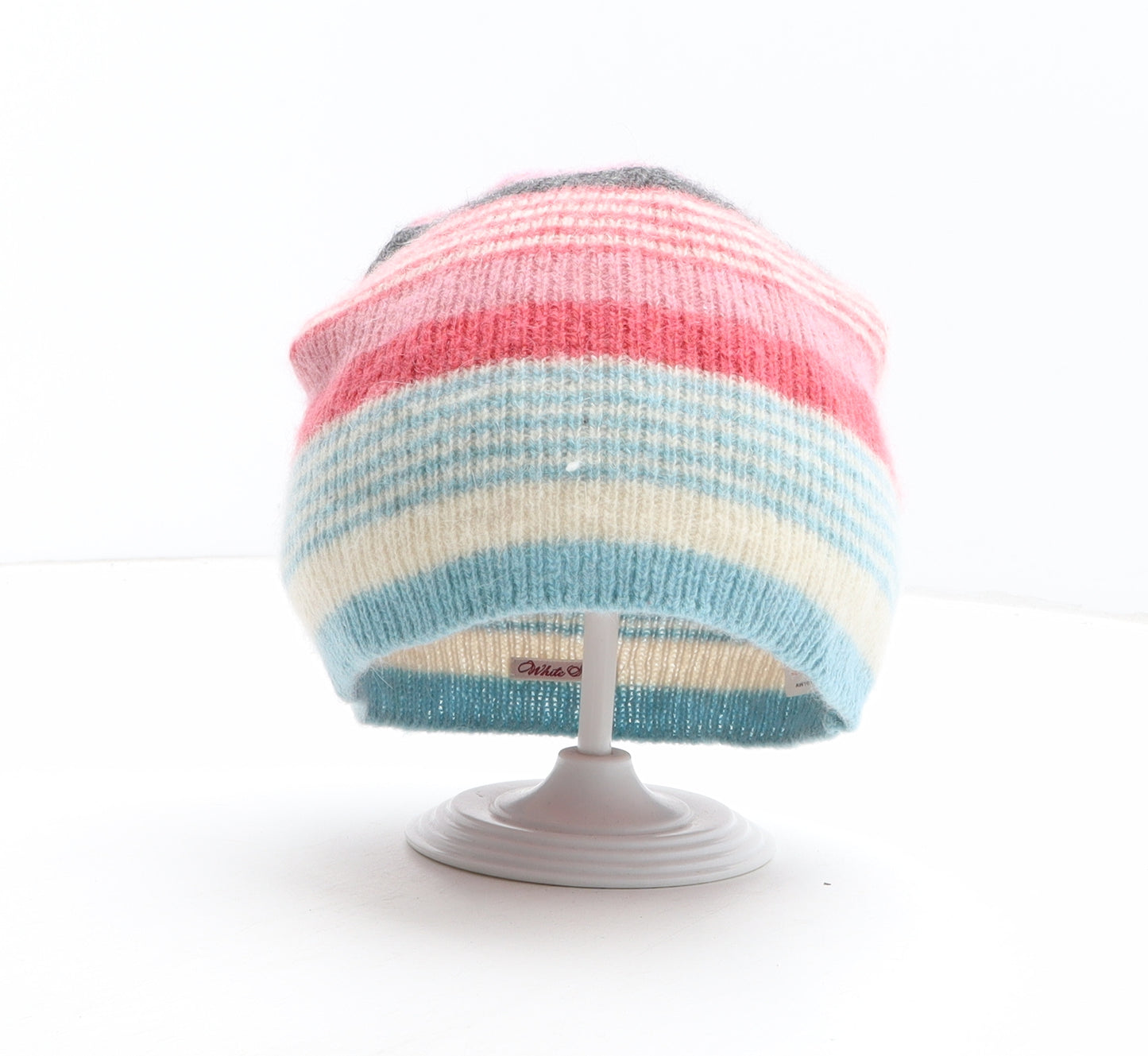 White Stuff Womens Multicoloured Colourblock Wool Beanie One Size