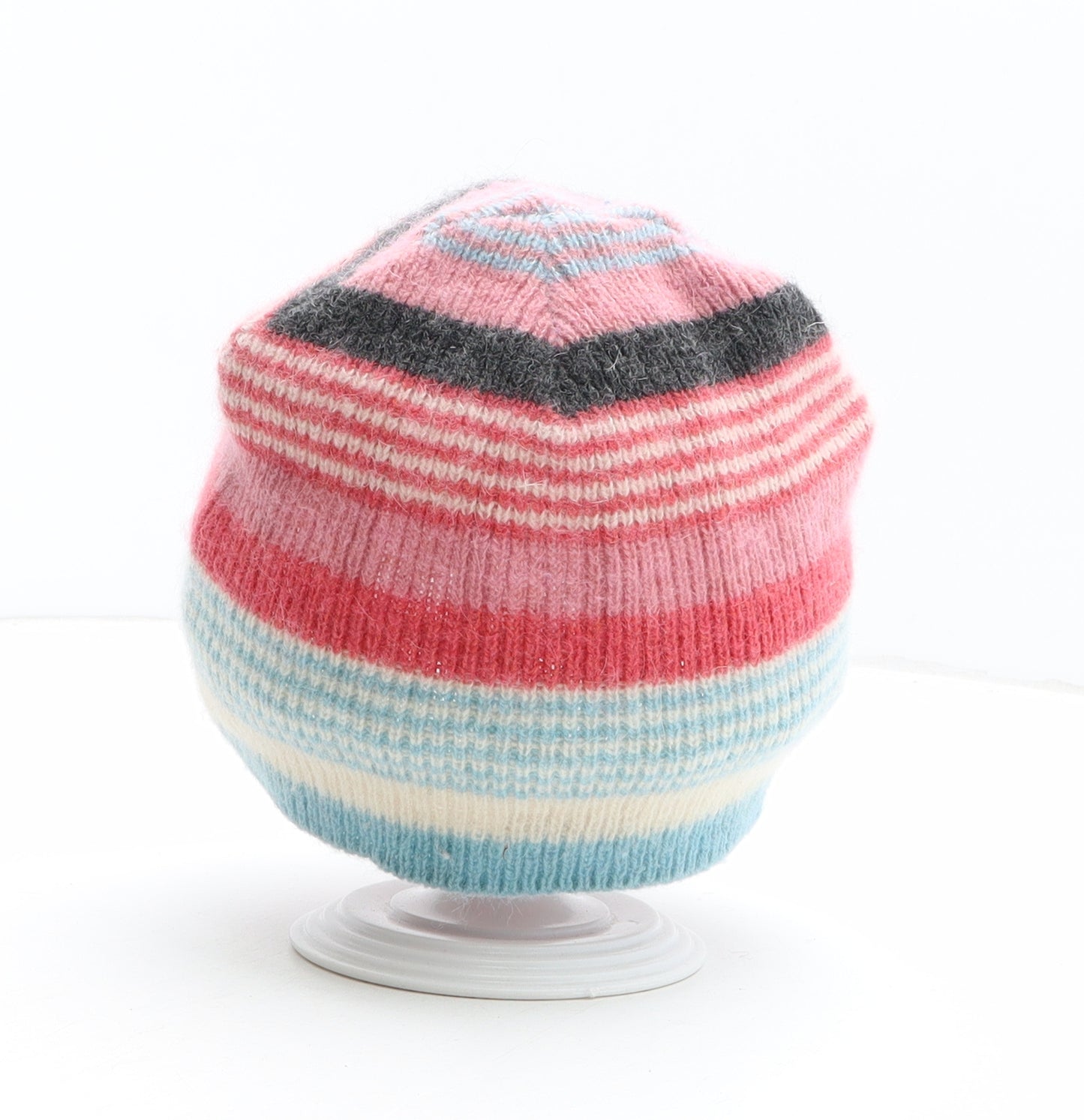 White Stuff Womens Multicoloured Colourblock Wool Beanie One Size