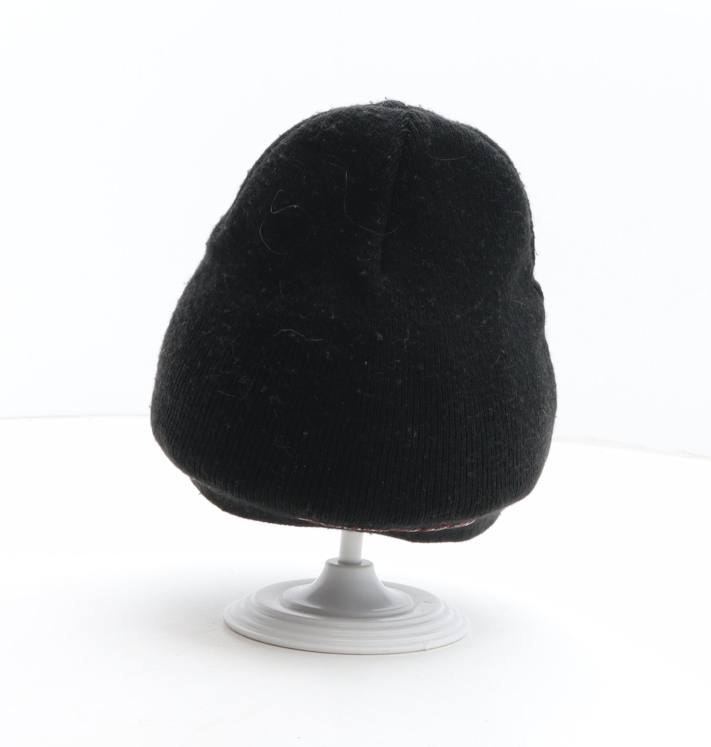 H&M Boys Black Acrylic Beanie One Size - Spiderman UK Size 6-8 Years