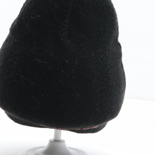 H&M Boys Black Acrylic Beanie One Size - Spiderman UK Size 6-8 Years