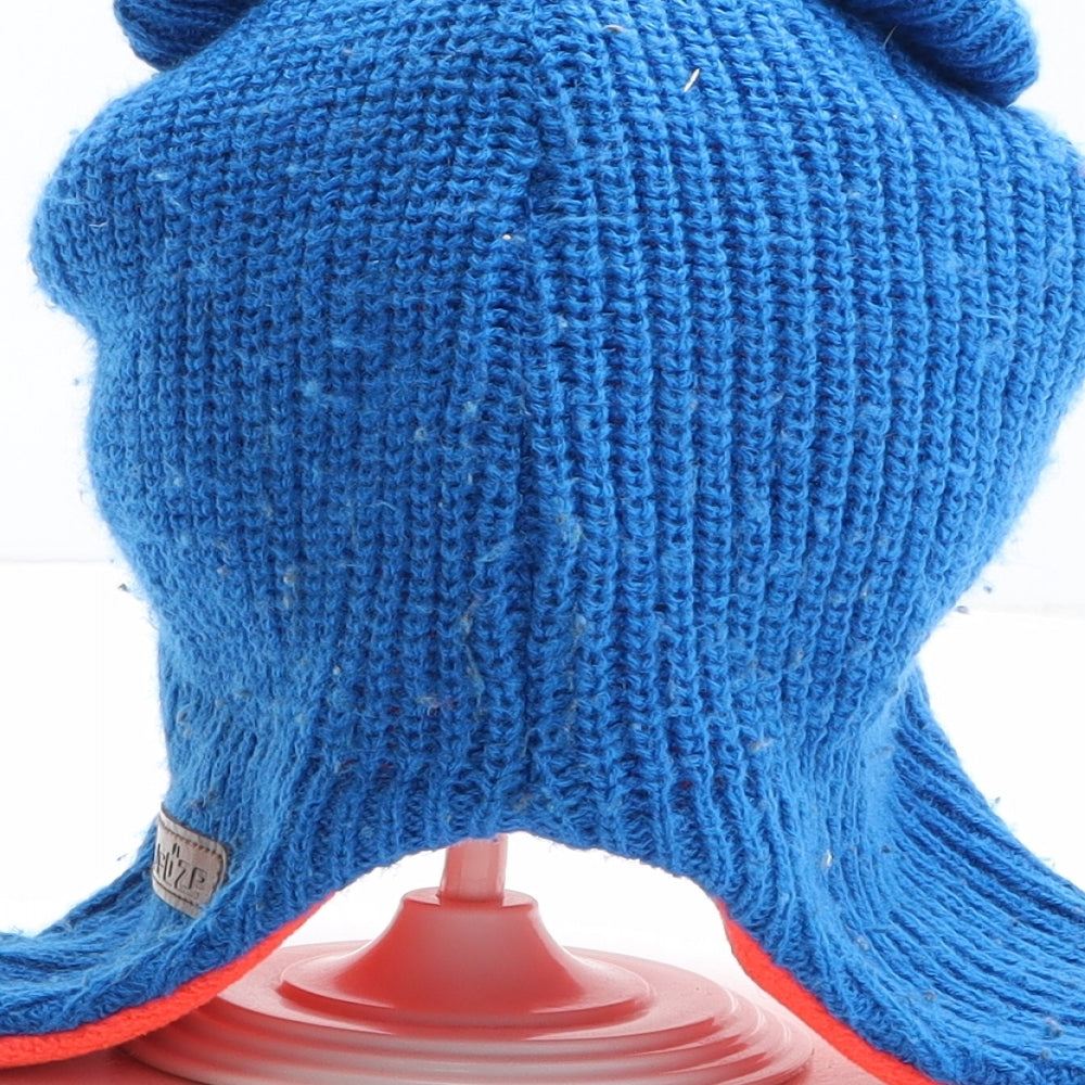 Wed'ze Boys Blue Acrylic Winter Hat One Size
