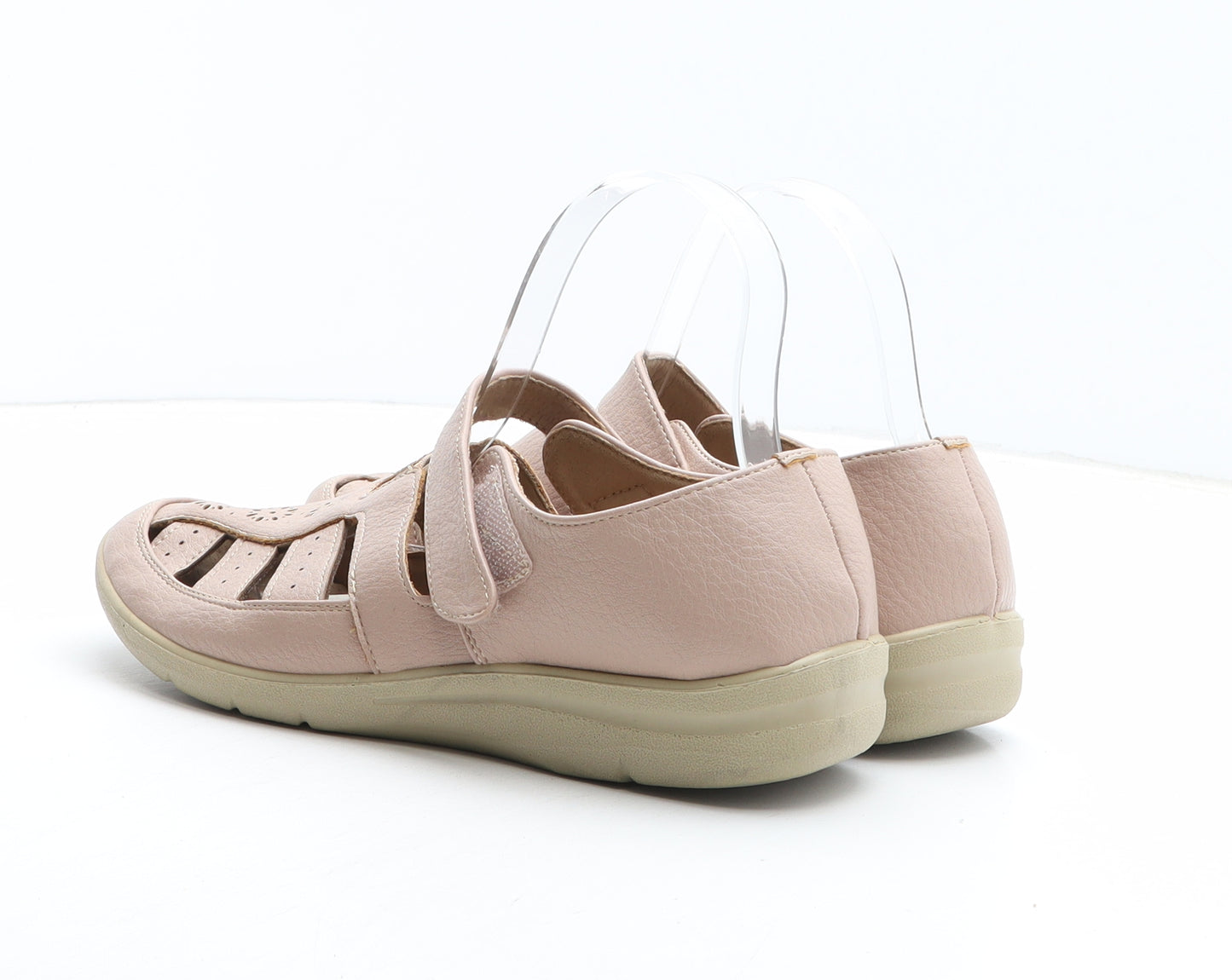 Cotton Traders Womens Pink Geometric Synthetic Slip On Casual UK