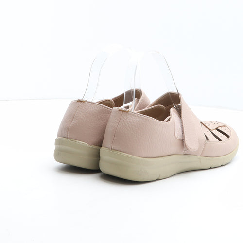 Cotton Traders Womens Pink Geometric Synthetic Slip On Casual UK