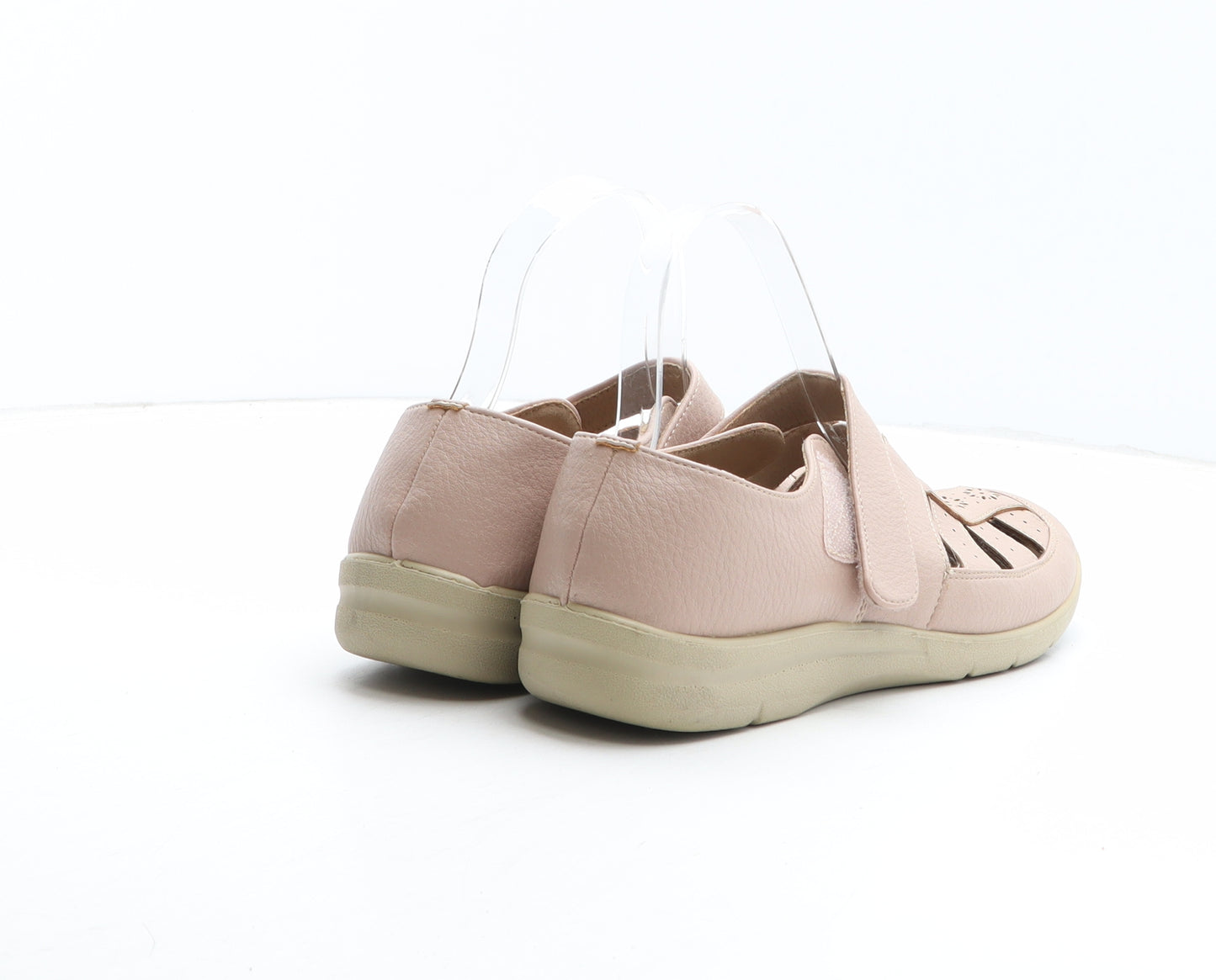 Cotton Traders Womens Pink Geometric Synthetic Slip On Casual UK