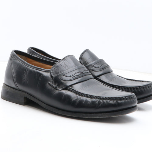 Clarks Mens Black Leather Slip On Casual UK 9