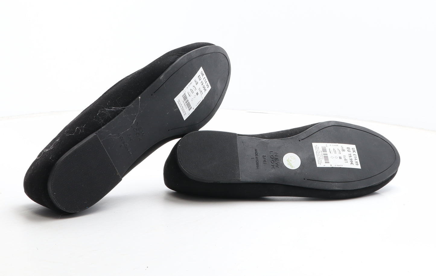 New Look Womens Black Synthetic Loafer Flat UK