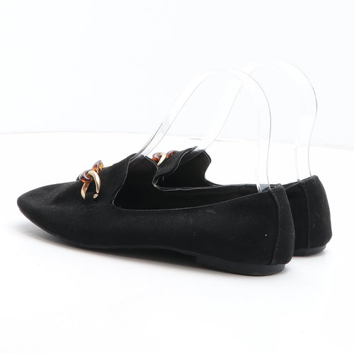 Primark Womens Black Synthetic Slip On Flat UK