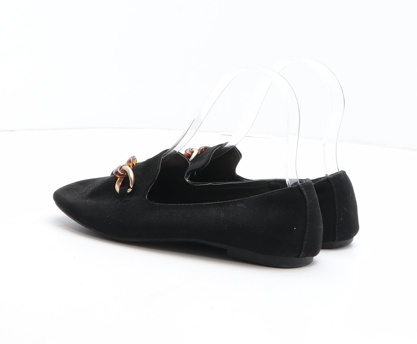 Primark Womens Black Synthetic Slip On Flat UK
