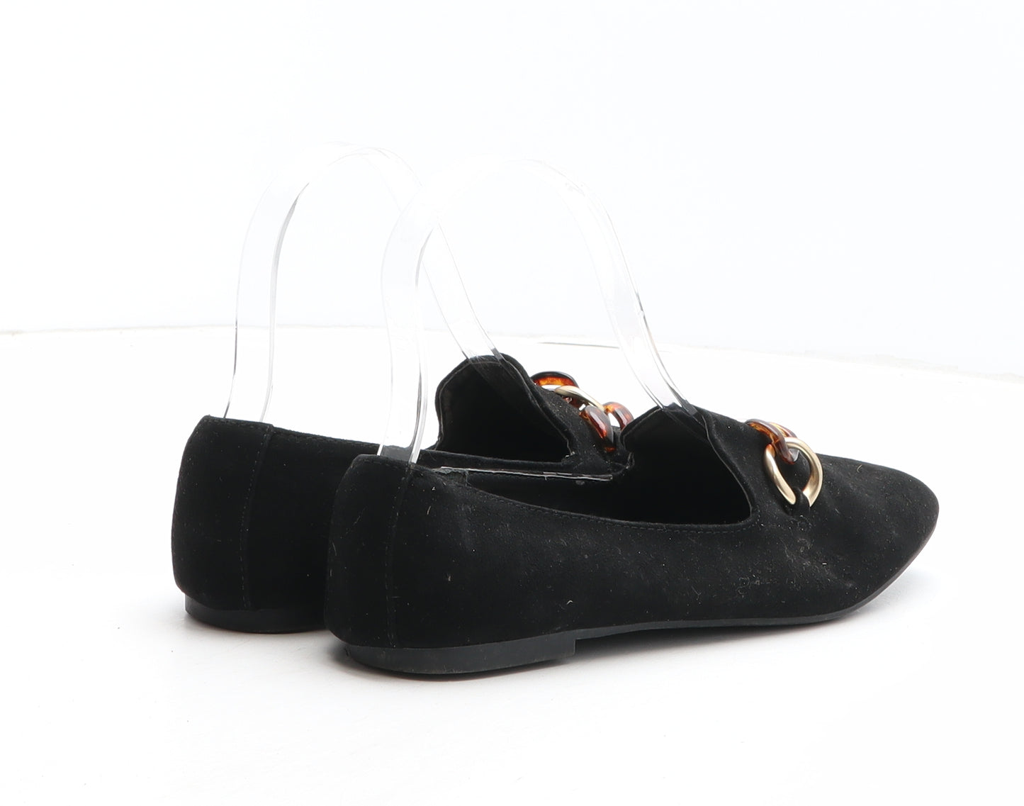 Primark Womens Black Synthetic Slip On Flat UK