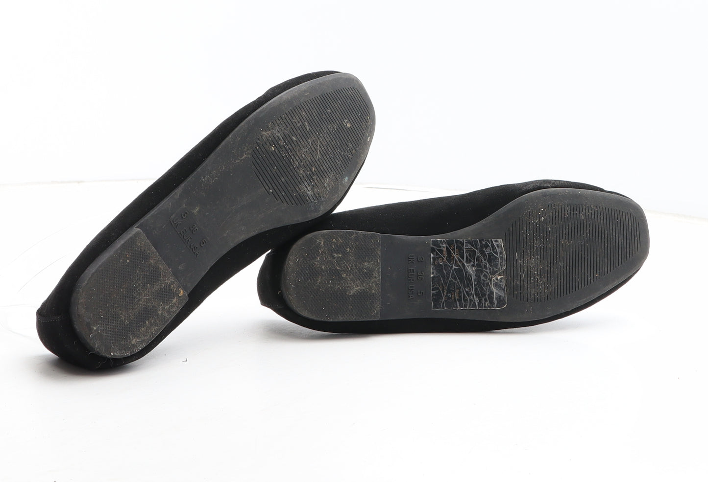 Primark Womens Black Synthetic Slip On Flat UK