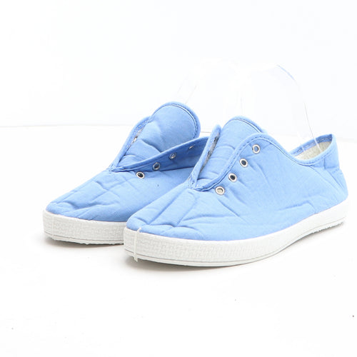 Preworn Womens Blue Fabric Trainer Casual UK
