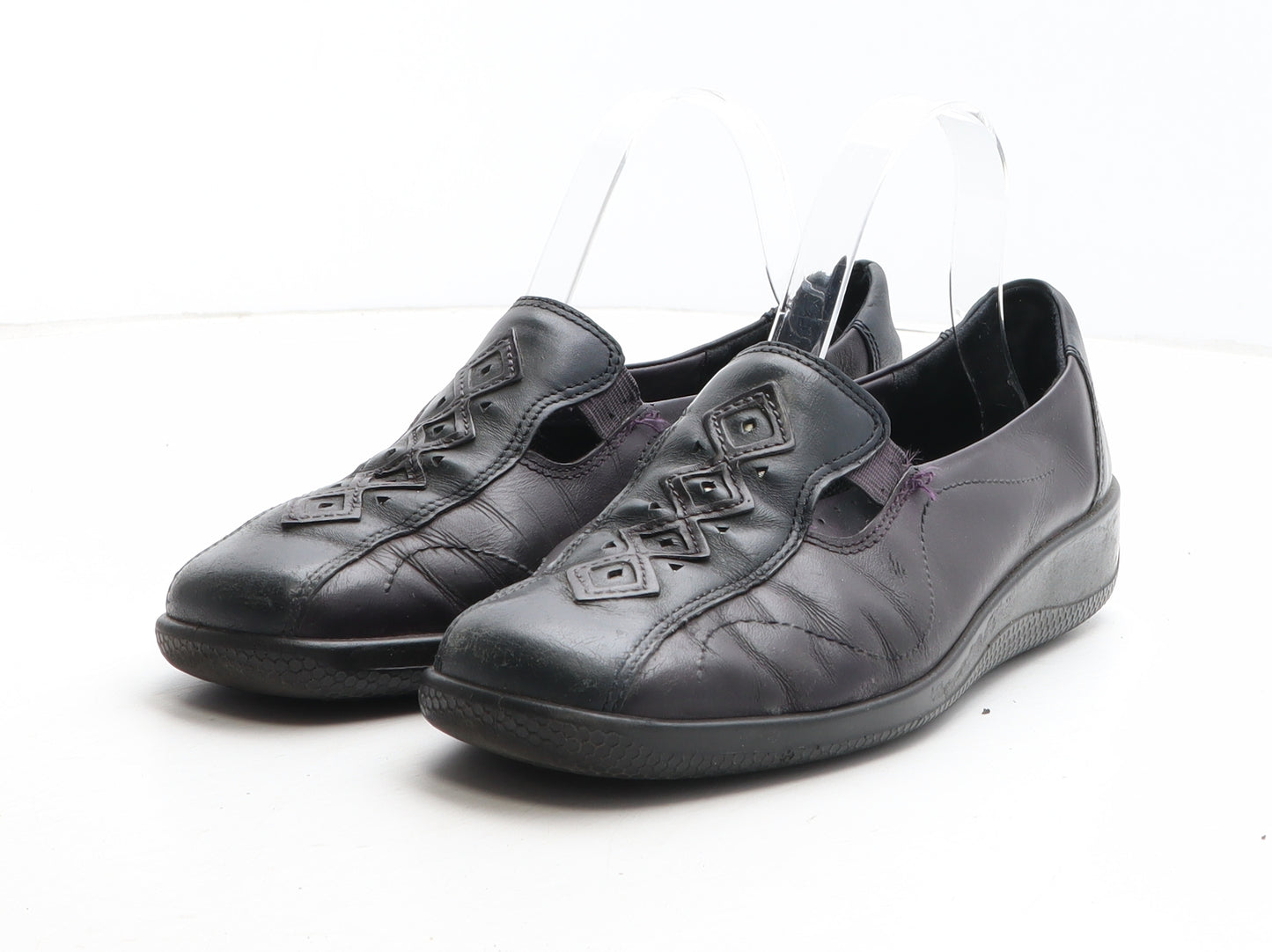 Hotter Womens Purple Synthetic Slip On Casual UK