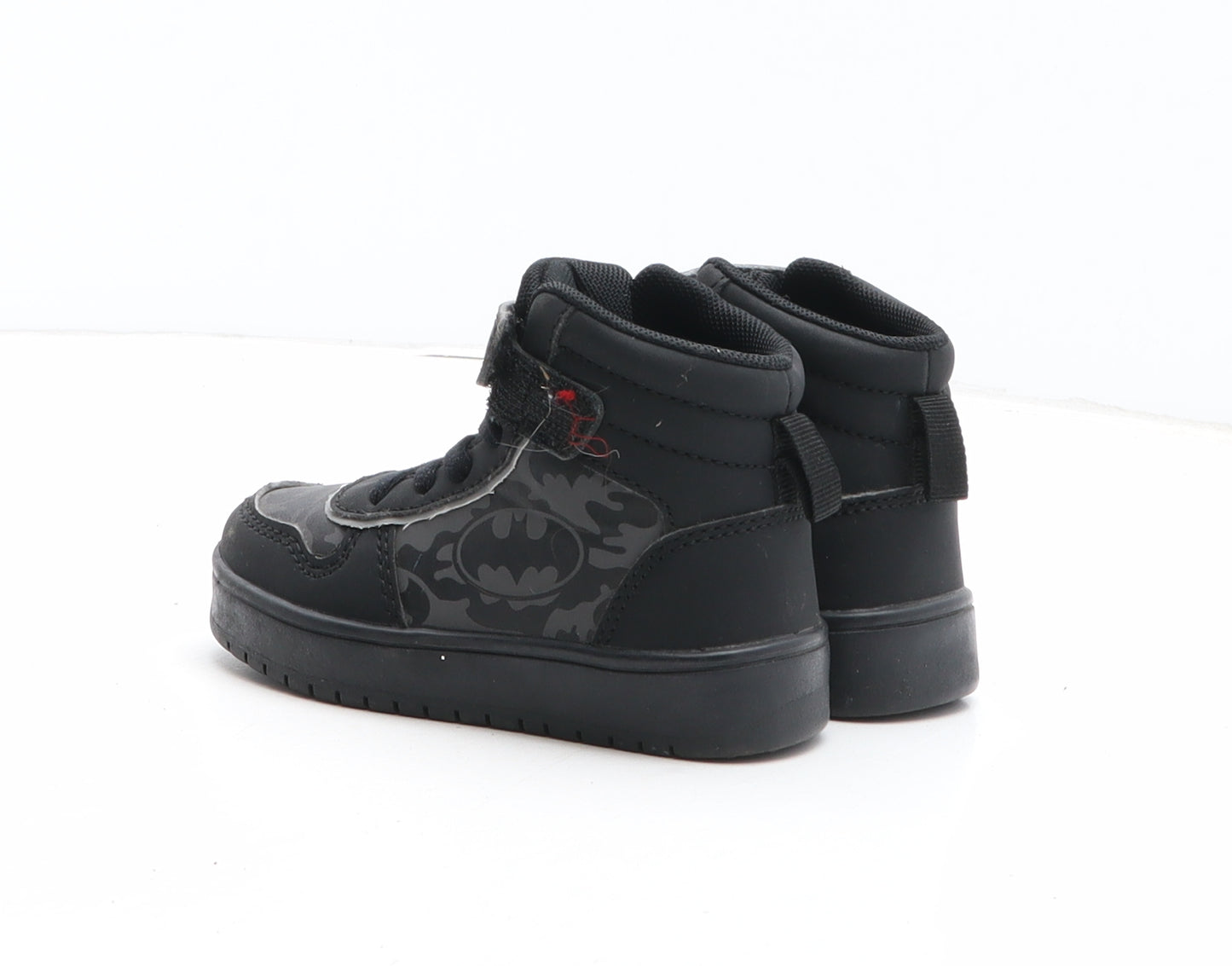 Batman Boys Black Geometric Synthetic Trainer UK 6
