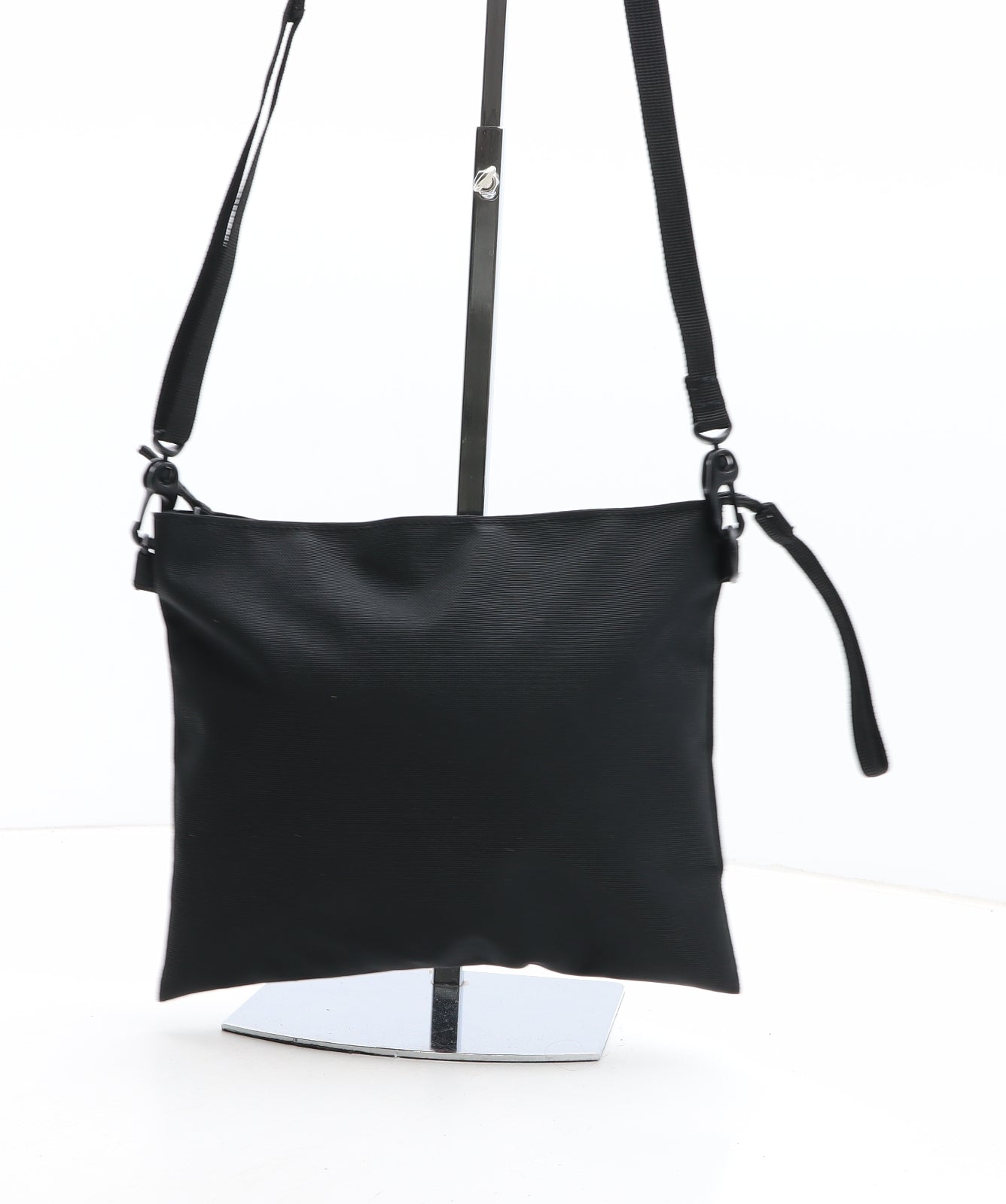 Preworn Womens Black Polyester Crossbody Size Small