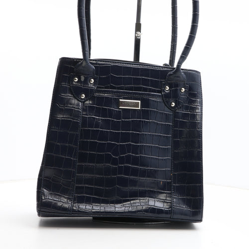 Osprey Womens Blue Polyurethane Shoulder Bag Size Medium - Croc Texture