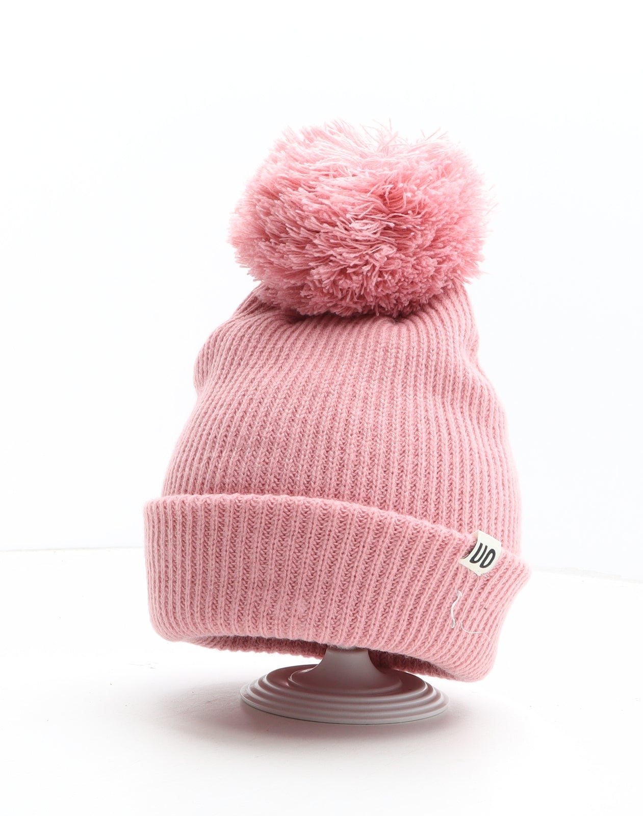 Urban Outfitters Womens Pink Acrylic Bobble Hat One Size