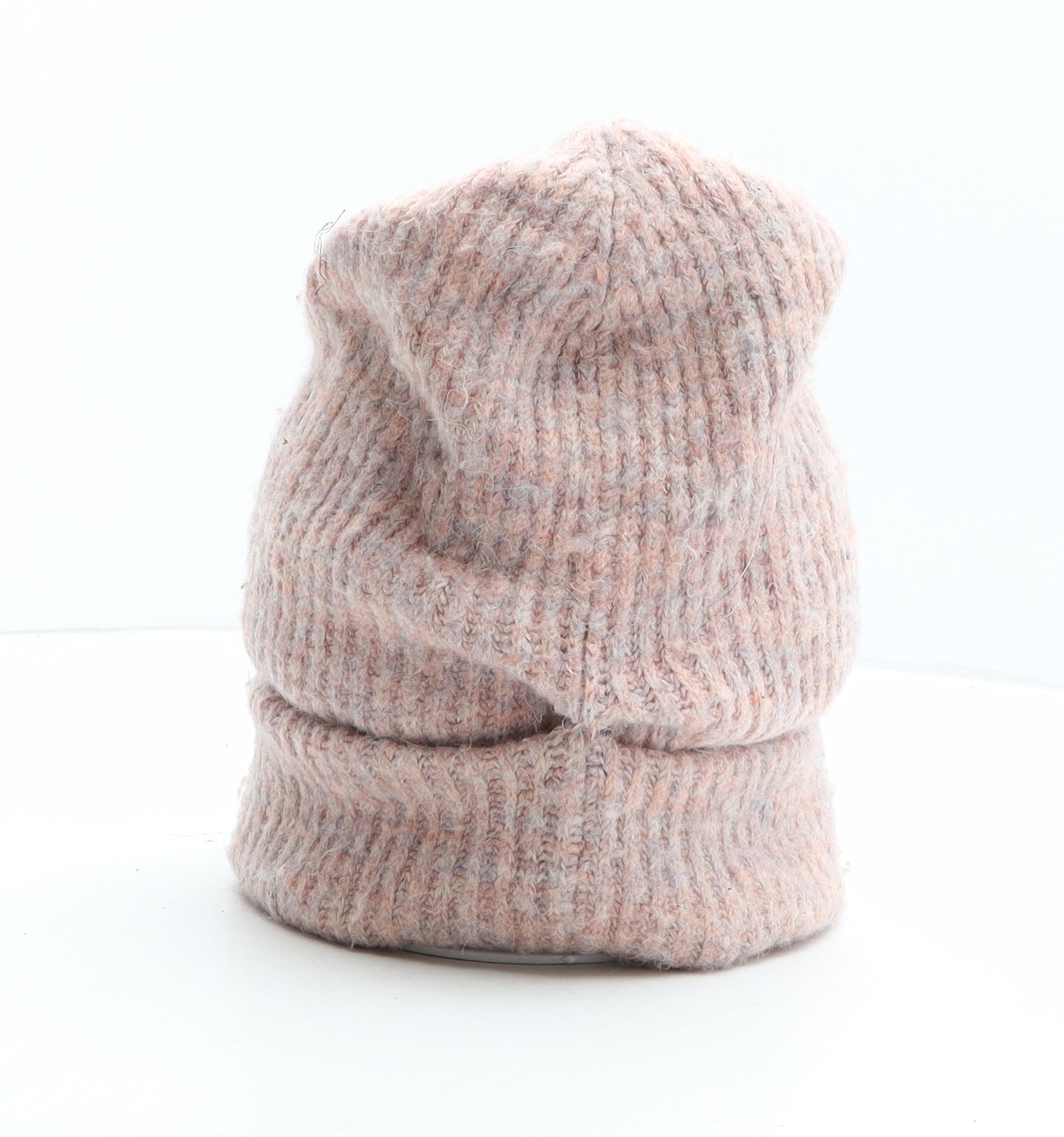 Preworn Womens Pink Acrylic Beanie One Size