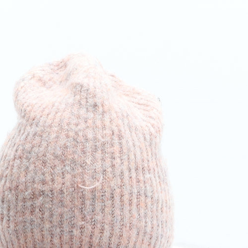 Preworn Womens Pink Acrylic Beanie One Size