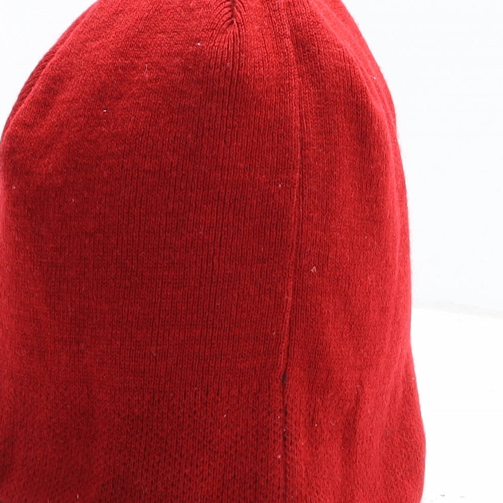 Bear Grylls Womens Red Acrylic Beanie One Size