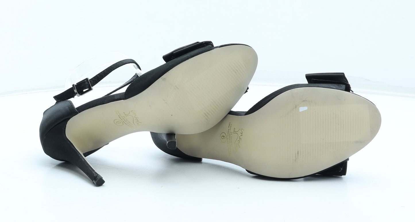 Marks and Spencer Womens Black Polyurethane Strappy Heel UK