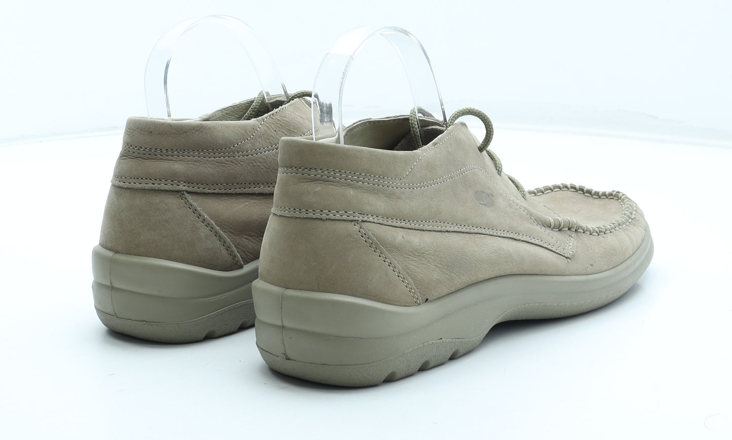 Light Step Mens Beige Leather Boat Shoe Casual UK 10 44