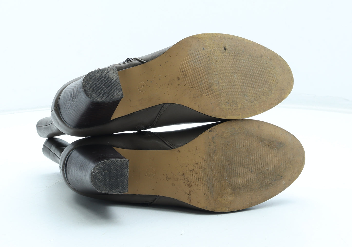 F&F Womens Grey Polyurethane Bootie Boot UK