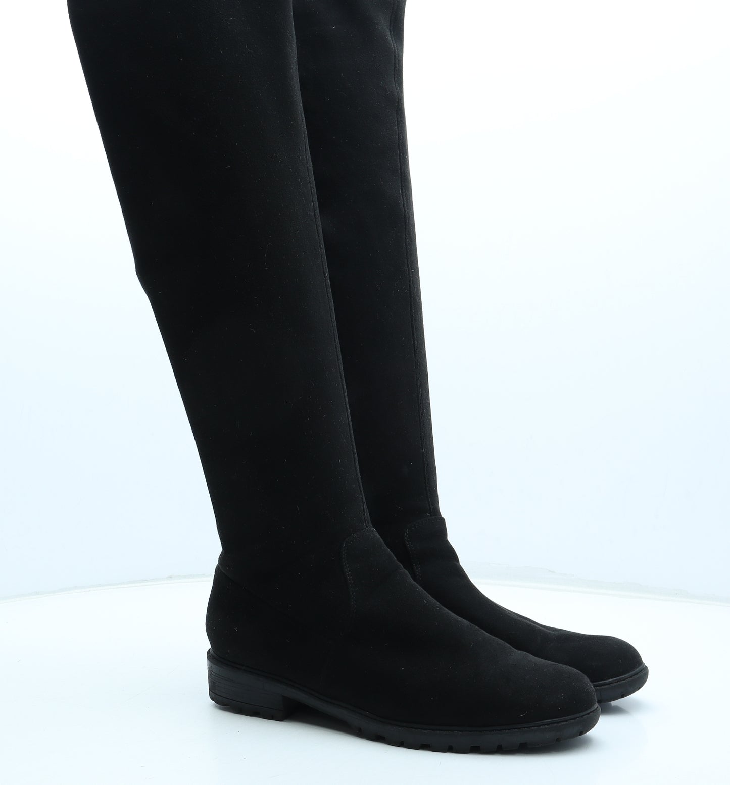 Primark Womens Black Polyurethane Bootie Boot UK