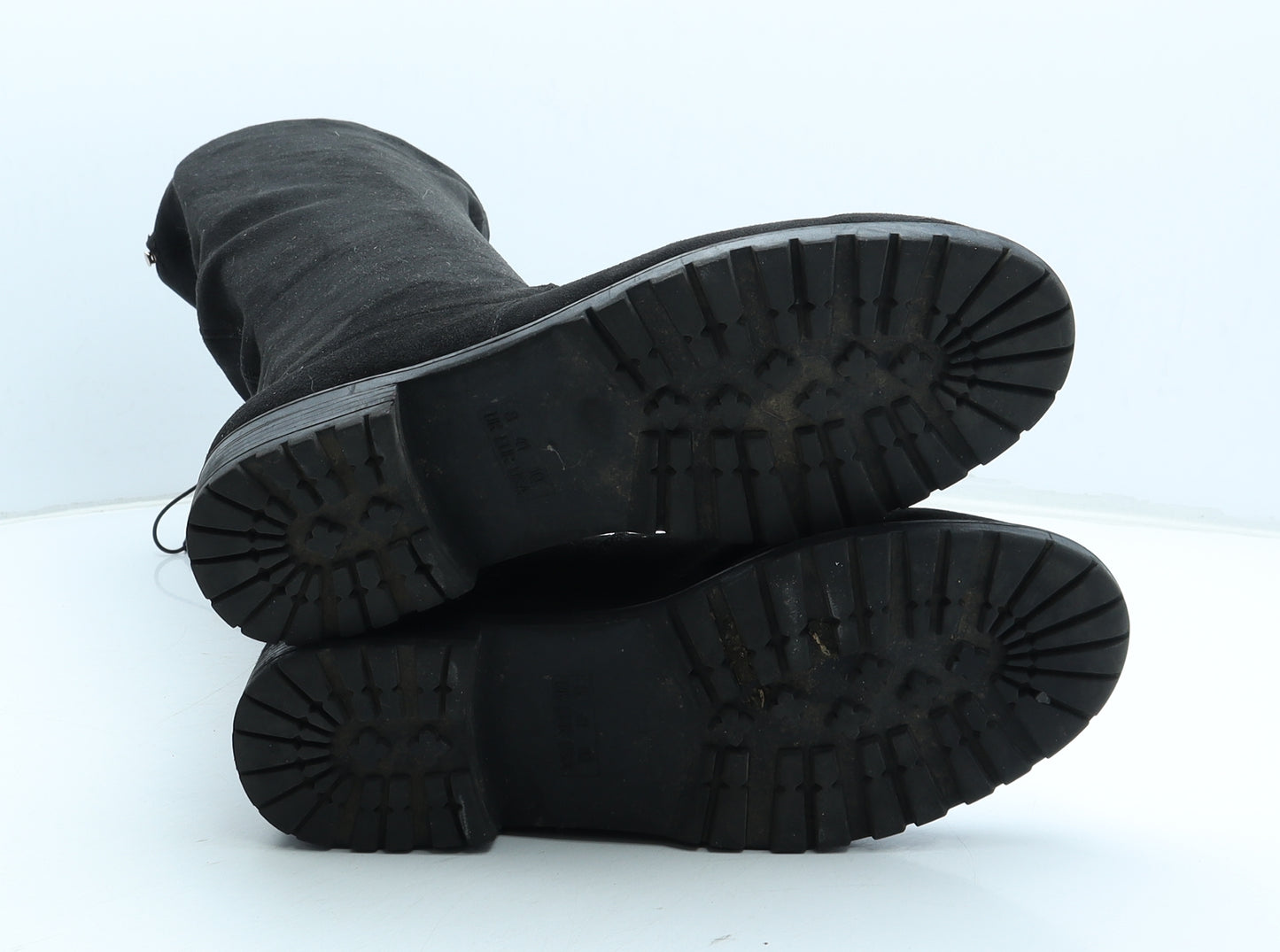 Primark Womens Black Polyurethane Bootie Boot UK