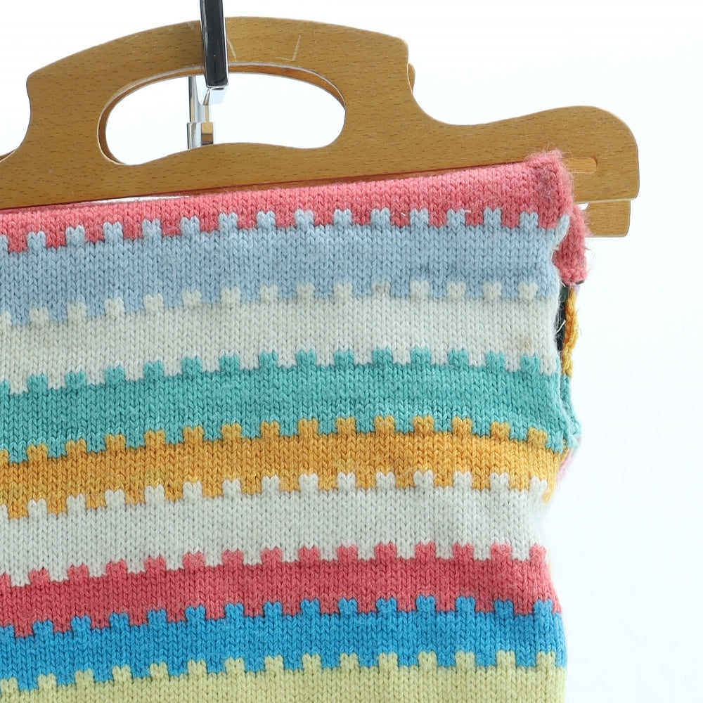 Preworn Womens Multicoloured Geometric Acrylic Tote Size Medium