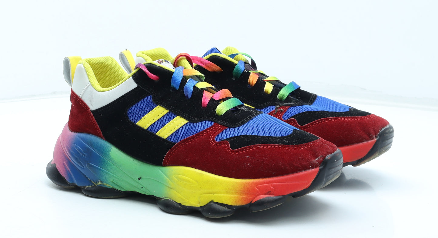 Fashion OK Womens Multicoloured Colourblock Polyester Trainer UK - Estimated UK Size 6
