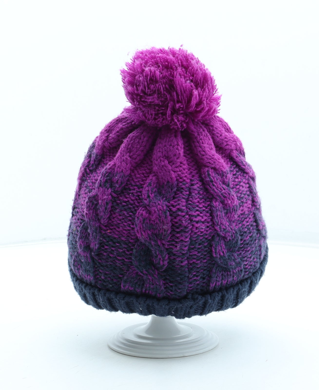 Mountain Warehouse Womens Purple Acrylic Bobble Hat One Size