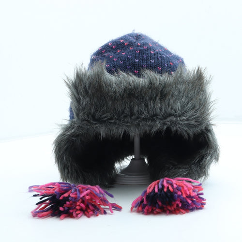 Mountain Warehouse Womens Multicoloured Fair Isle Acrylic Trapper Hat One Size