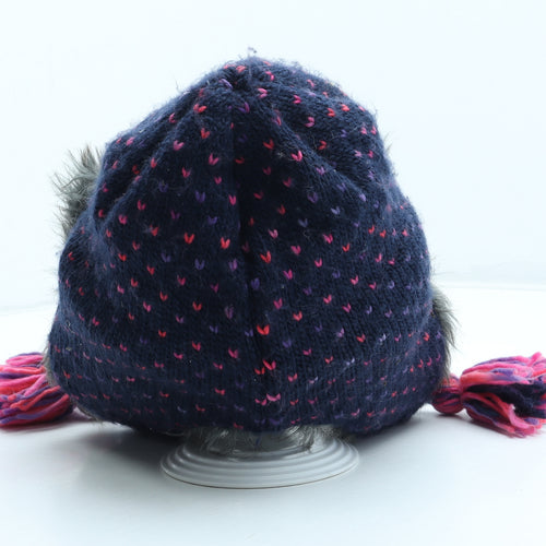 Mountain Warehouse Womens Multicoloured Fair Isle Acrylic Trapper Hat One Size