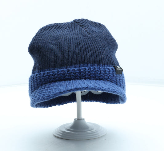Trespass Mens Blue Acrylic Peaked Cap One Size