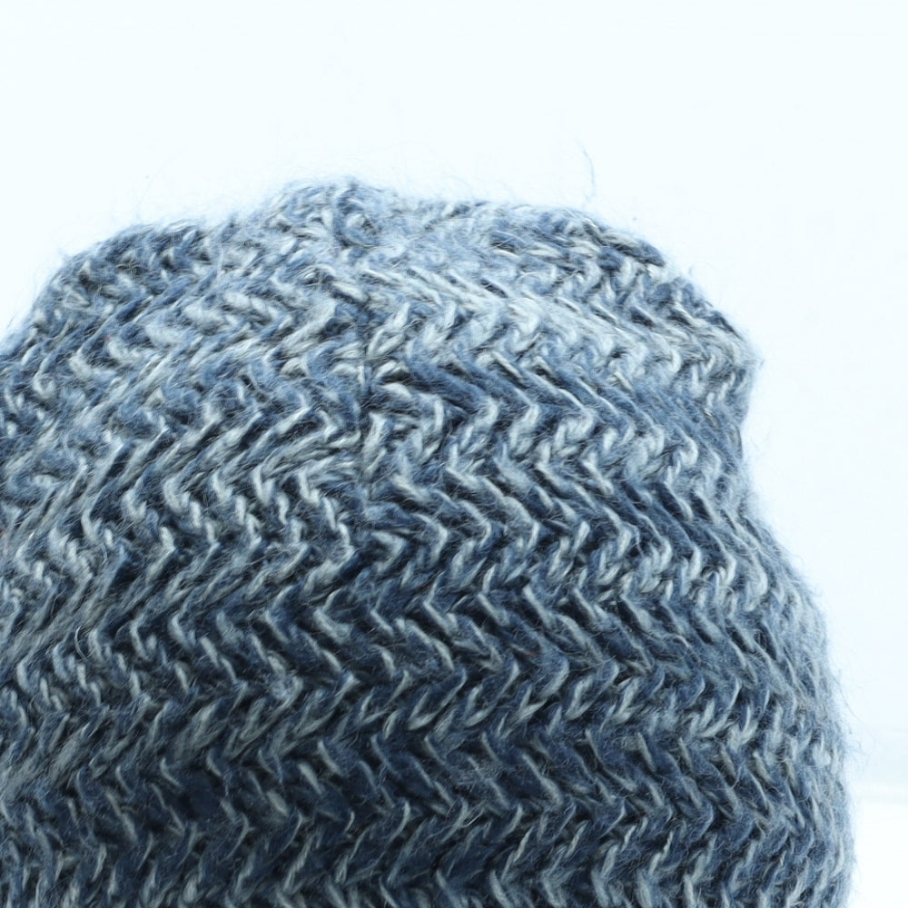 Preworn Mens Blue Acrylic Beanie One Size