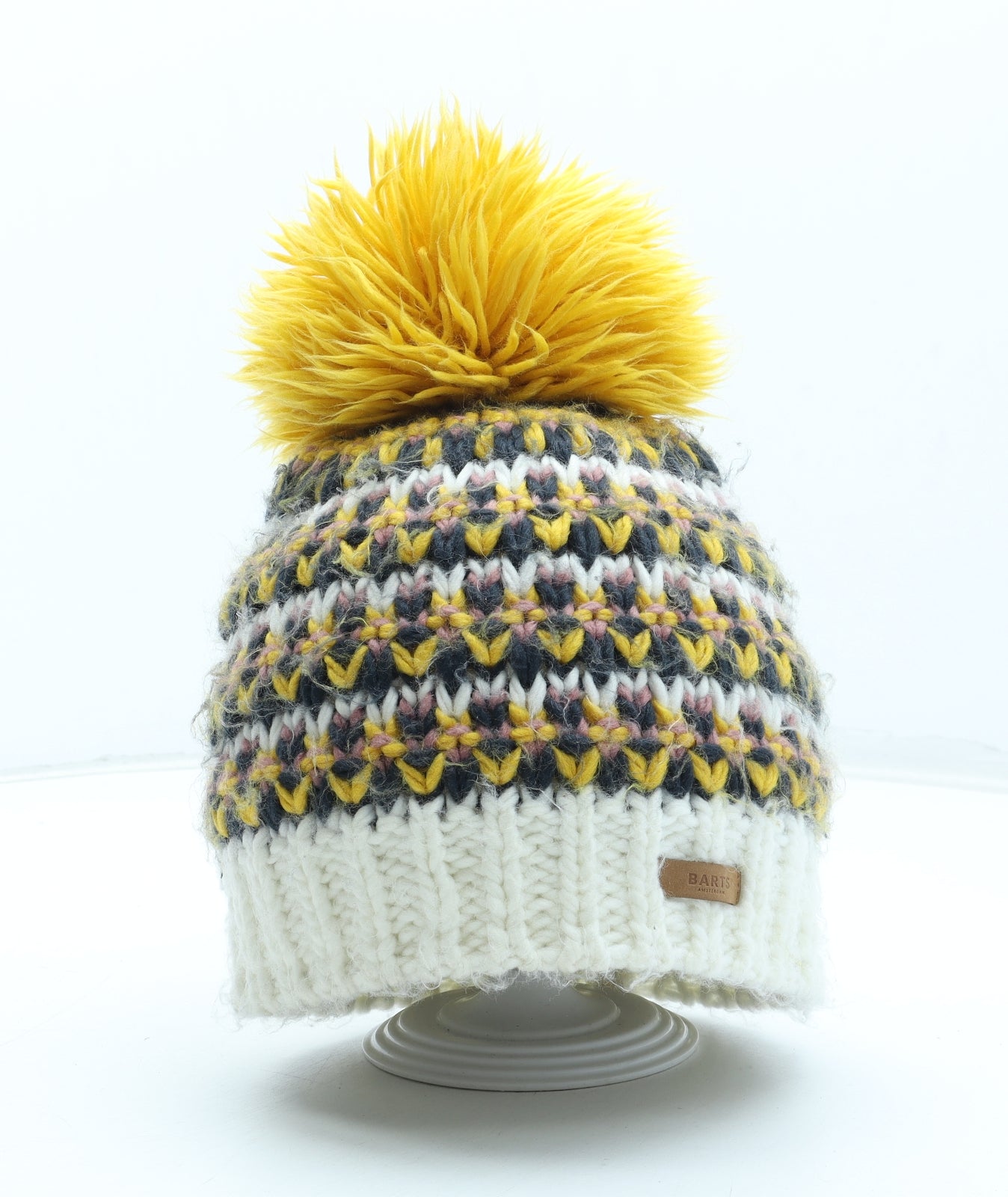 Barts Womens Multicoloured Acrylic Bobble Hat One Size