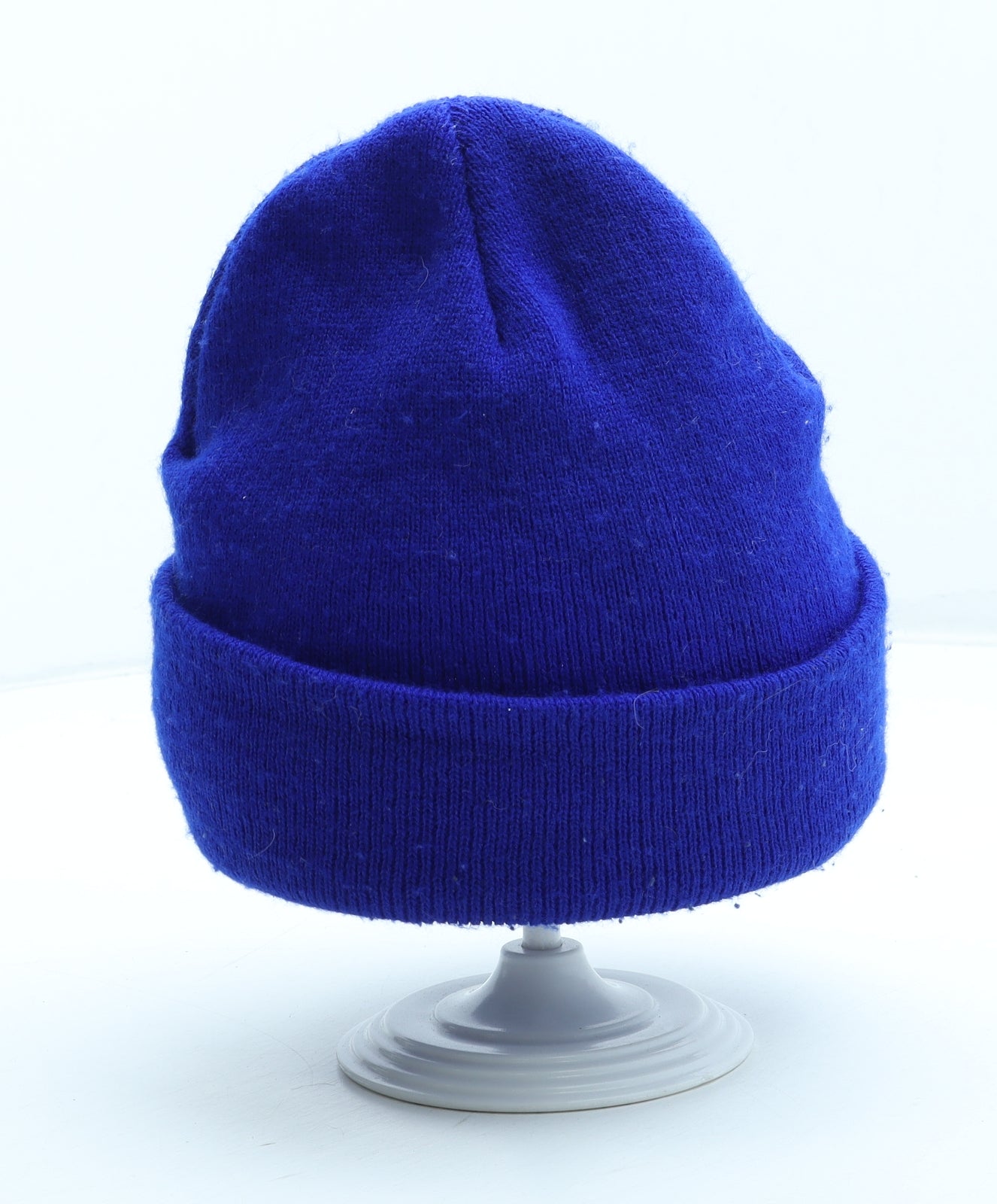 Preworn Mens Blue Acrylic Beanie One Size